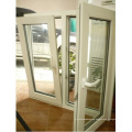 Nuevo estilo PVC / UPVC abatible y ventana de vidrio inclinable